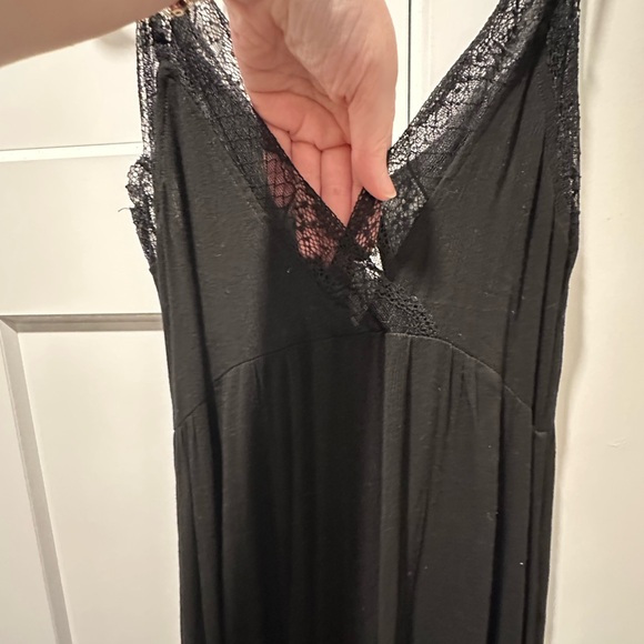 SHEIN Black Maxi Dress with Lace Trim - Picture 5 of 6